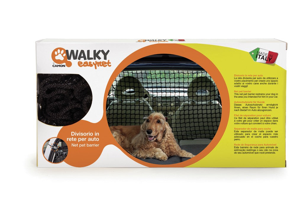 Confezione divisorio auto Camon Walky Easy Net per cani 130x70 cm Confezione divisorio auto Camon Walky Easy Net per cani 130x70 cm